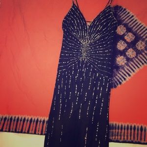 Dance type dress sequins all over it